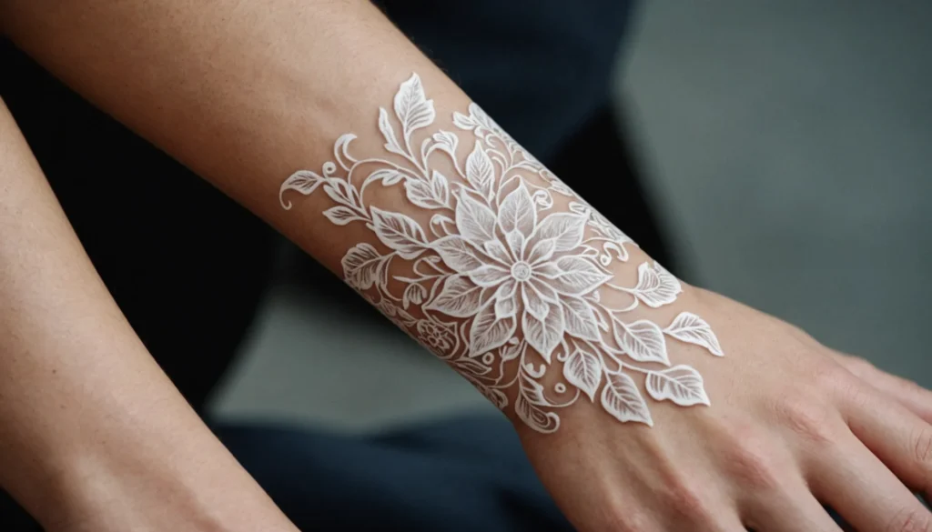 blanc tatouage